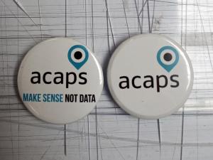 Badges publicitaire personnalis pour ACAPS