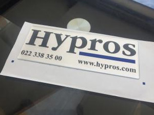 Doming autocollant 16x6 cm pour Hypros