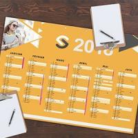 Calendrier A4 14 mois 2 faces 100% personnalisable N°7 - Bloc Publicitaire