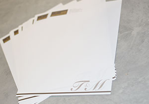 Pré-découpe pointillés papier à lettre