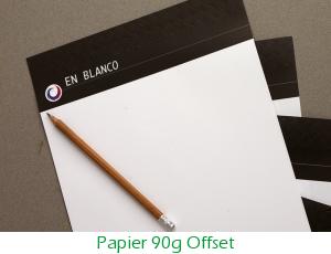 Bloc papier personnalisé impression quadri recto et livraison Suisse  gratuite