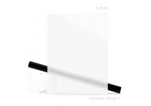 Plaque en plexiglass - Cadre transparent - Encre blanche et couleur