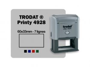 Tampon personnalis rectangulaire 60x33mm Trodat Printy 4928