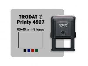 Tampon personnalis rectangulaire 60x40mm Trodat Printy 4927