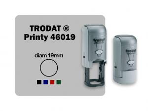 Tampon personnalis rond 19mm Trodat Printy 46019