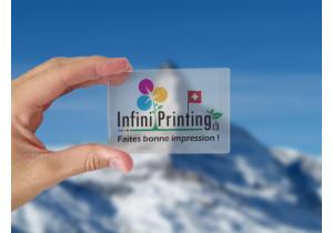carte pvc personalisé transparente imprimé suisse