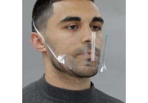 masque menton transparent bouche nez plastique suisse bale
