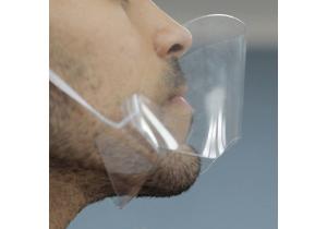 masque menton transparent bouche nez plastique suisse neuchatel
