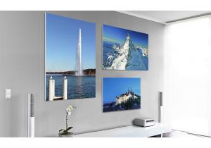 Grand cadre empreintes plaques plexiglas - 23 cm - Cadres photos