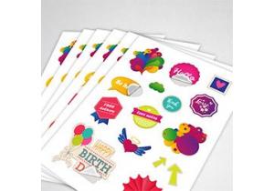 stickers autocollant tiquette gommette adhsif couleurs