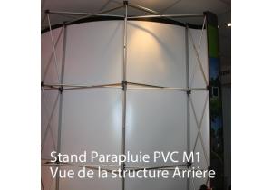 Stand parapluie pvc dos structure alu personnalisé