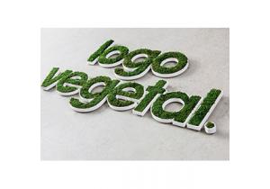 logo vegetal couleur bois pvc deco branding