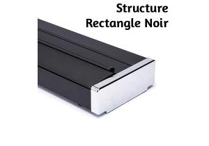 rectangle noir enrouleur structure roll up banner imprimé personnalisé