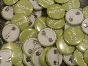 Badges �pingle rond de 25mm personnalis� avec impression couleurs pour FSAP � Gen�ve