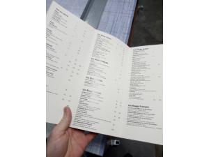 Menu carte des boissons restaurant personnalise