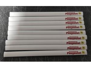 Crayons de charpentier avec marquage logo face avant pour Poujoulat Switzerland SA � Granges
