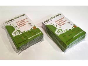 Flyer Ecologique imprim� sur papier recycl� non blanchi 135g pour espace-terroir � Croix-de-Rozon
