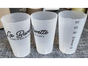 Gobelet impression couleurs quadri pour Association des clubs sportifs du bois de la batie � Petit-Lancy