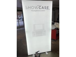 Stand tissus tendu avec clairage led pour Showcase