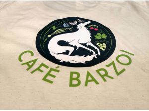 T-Shirt impression couleur coeur et dos mod�le B&C CGTW02T pour SAS Caf� Barzo�  � Annecy
